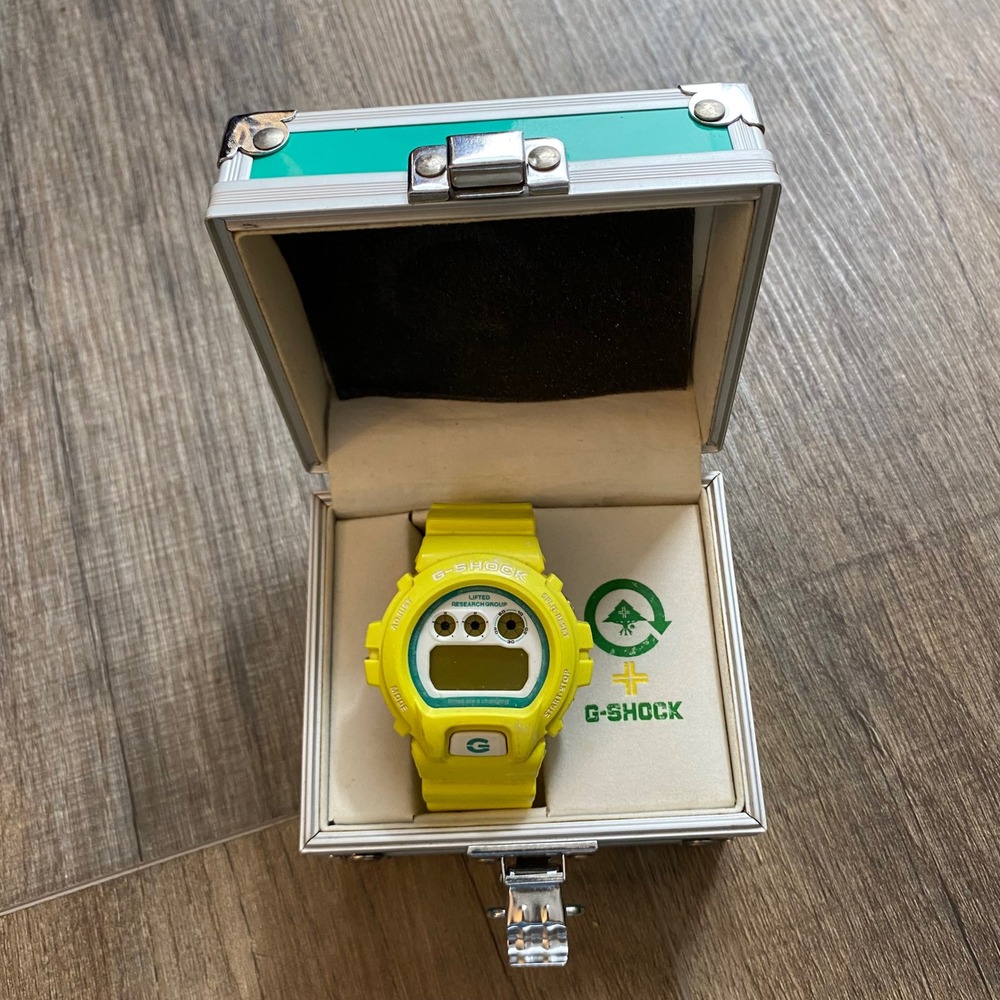 Casio G-Shock x LRG DW-6900LR Yellow Digital Watch Limited Edition with Case